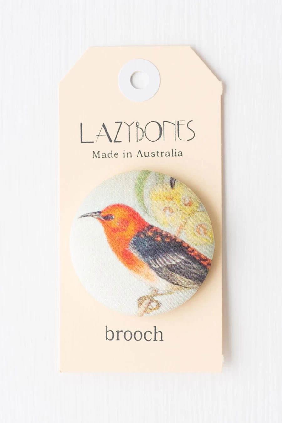 Lazybones Women's Honey Eater Bee Brooch - Elegant Floral Insect Pin for Women