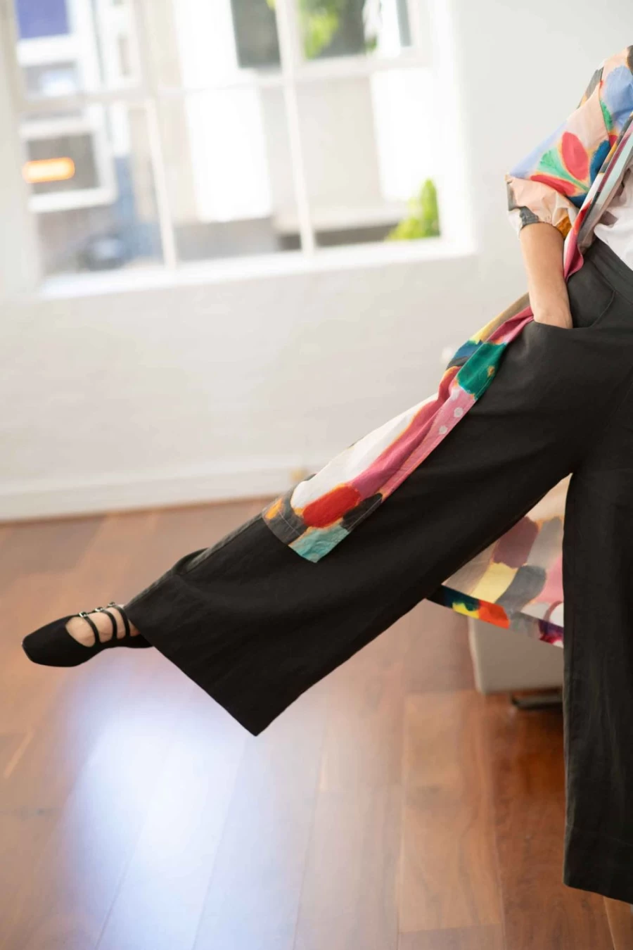 Lazybones Women's Ollie Linen Pants in Carbon - Comfortable & Stylish Casual Trousers