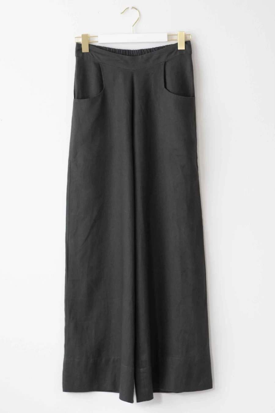 Lazybones Women's Ollie Linen Pants in Carbon - Comfortable & Stylish Casual Trousers