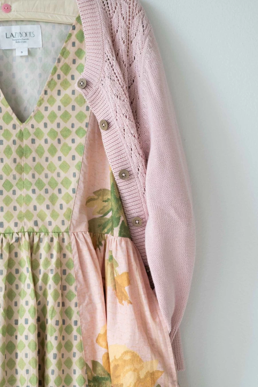 Lazybones Women's Ava Blossom Organic Cotton Cardigan Sweater