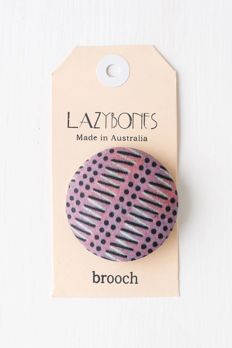 Lazybones Women's Vintage Zigzag Brooch - Unique Geometric Pin for Stylish Outfits