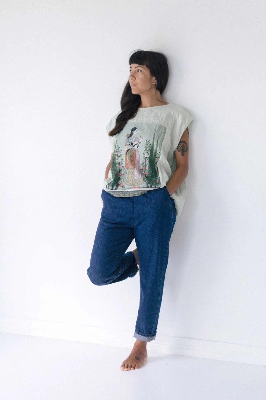Lazybones Women's Lightweight Organic Cotton Denim Pant