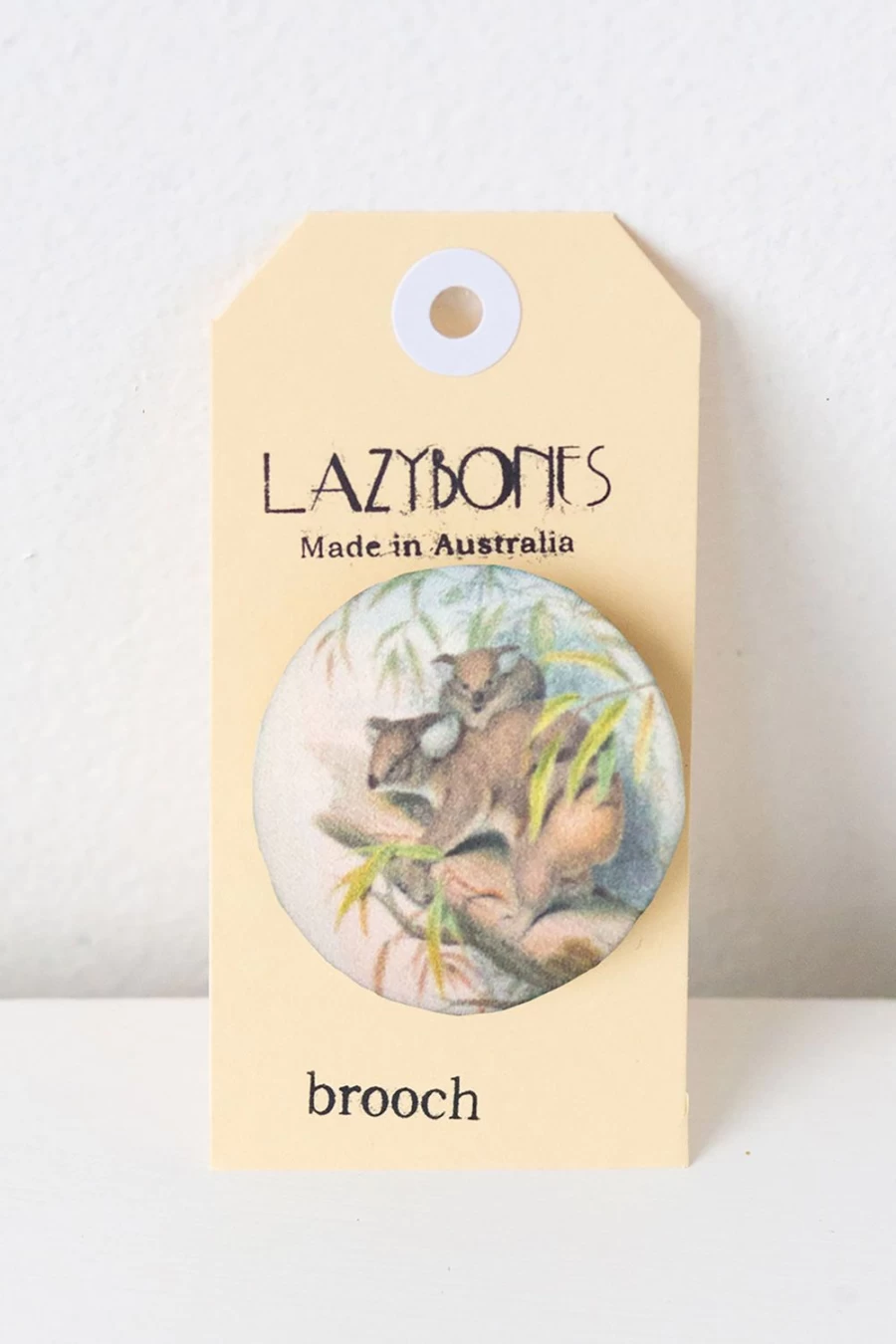 Lazybones Women's Koala Brooch - Cute Animal Pin Badge for Jackets & Bags
