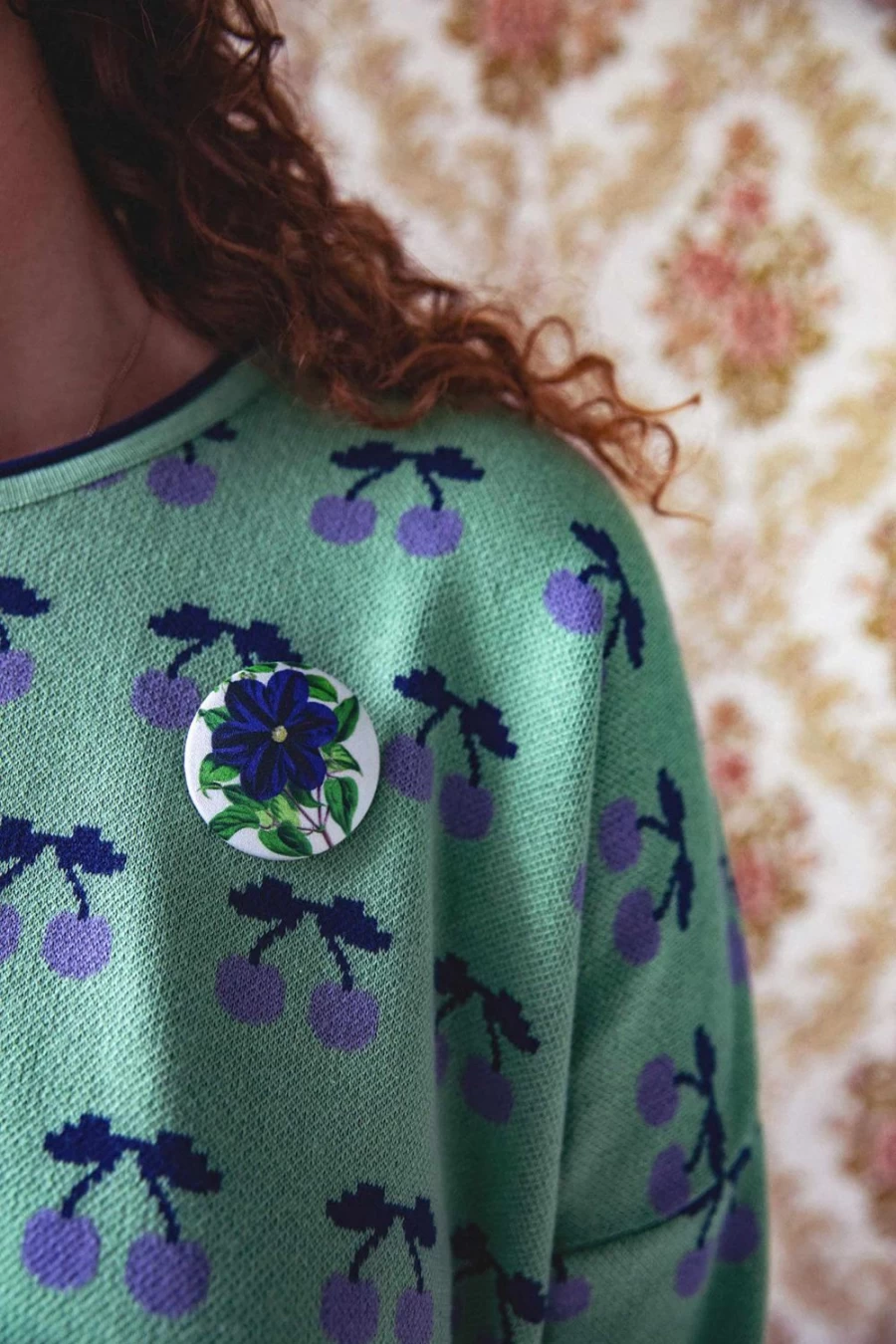 Lazybones Women's Morning Glory Flower Brooch - Elegant Floral Pin for Dresses and Jackets