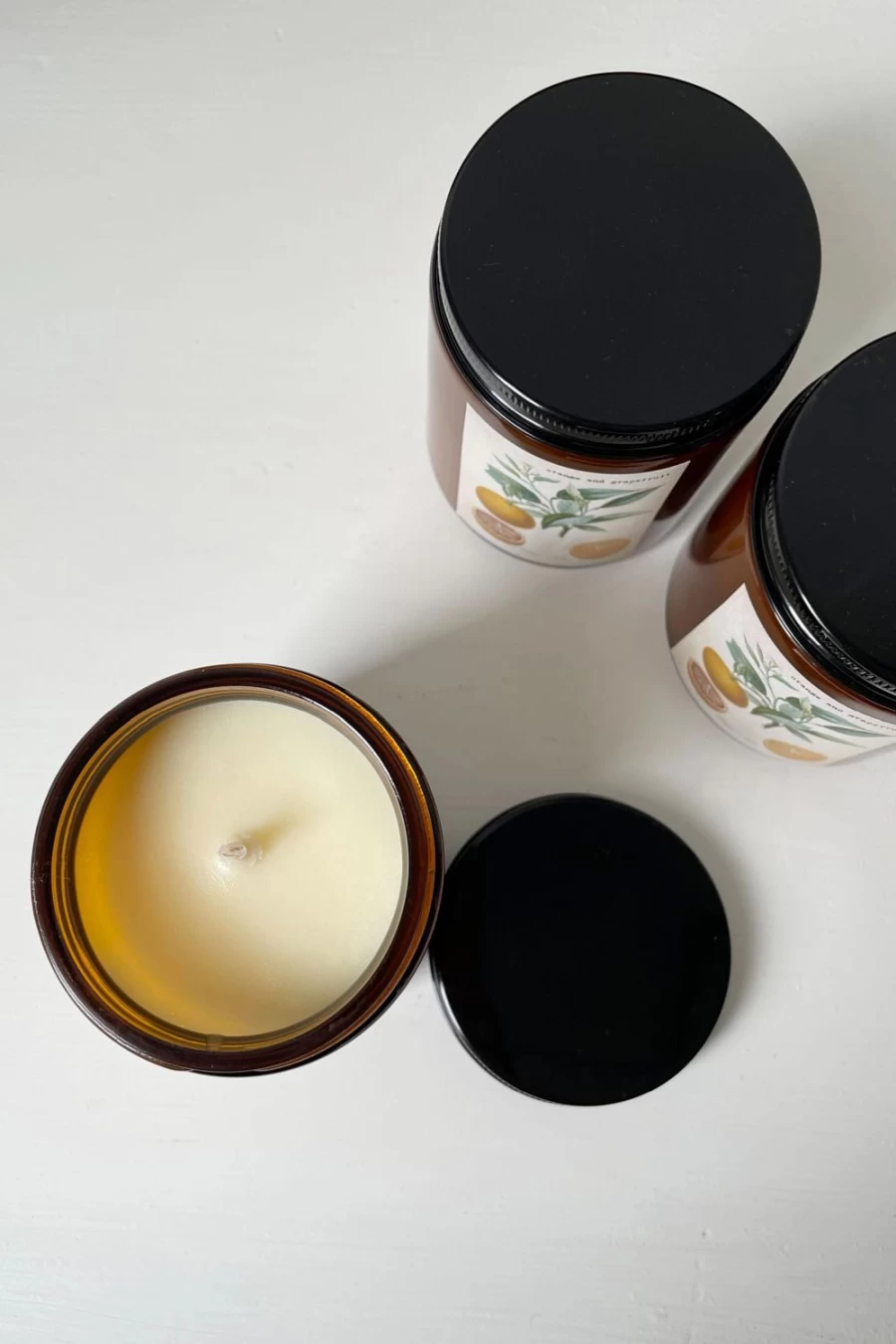 "Lazybones Orange & Grapefruit Scented Candle for Women - Citrus Aroma Home Decor"